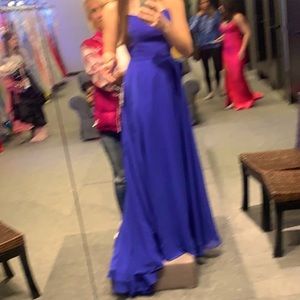 Royal blue prom dress